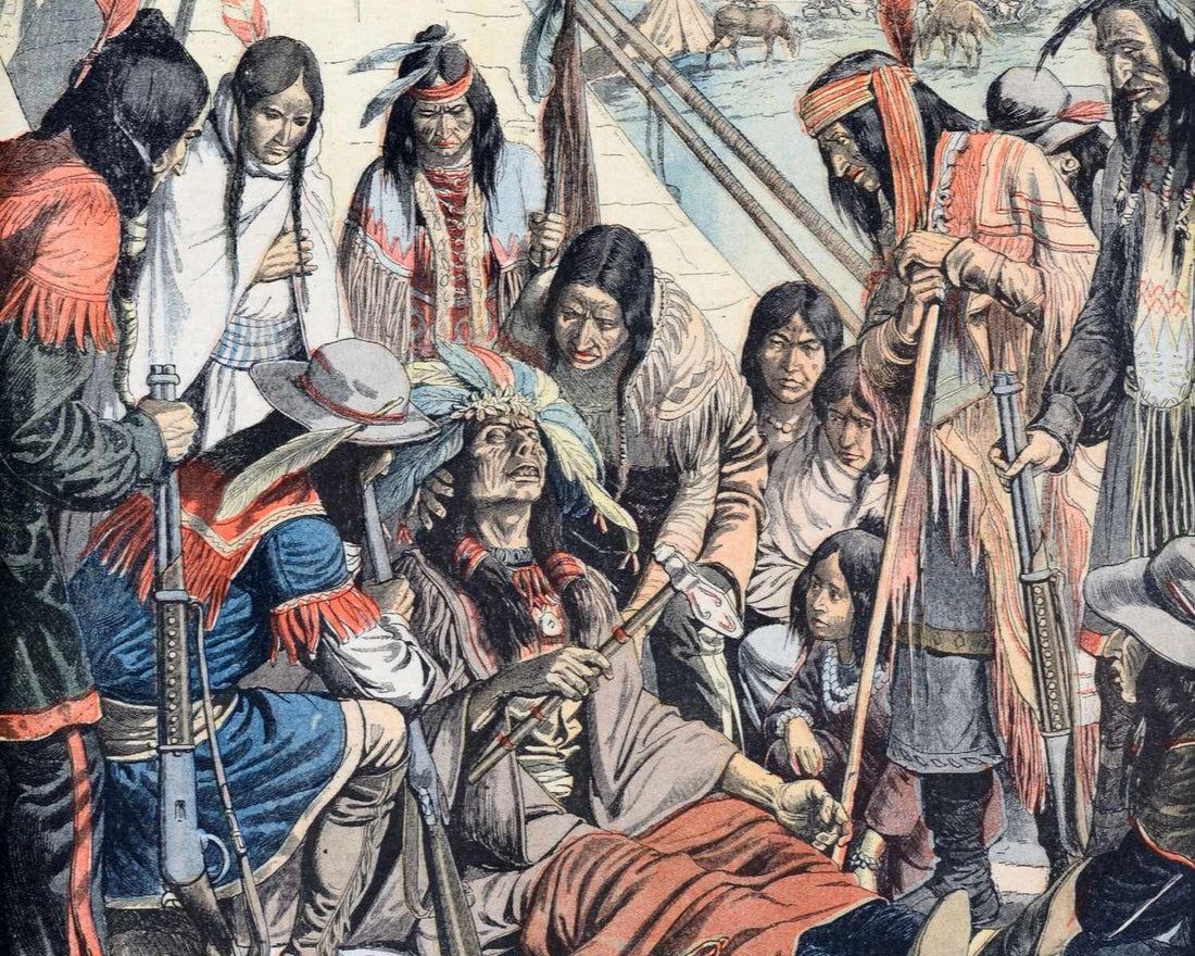 Native American Indians pray for an injured warrior - Cowboys and Indians the Real story of the wild west - BRAG Official The Wester Life