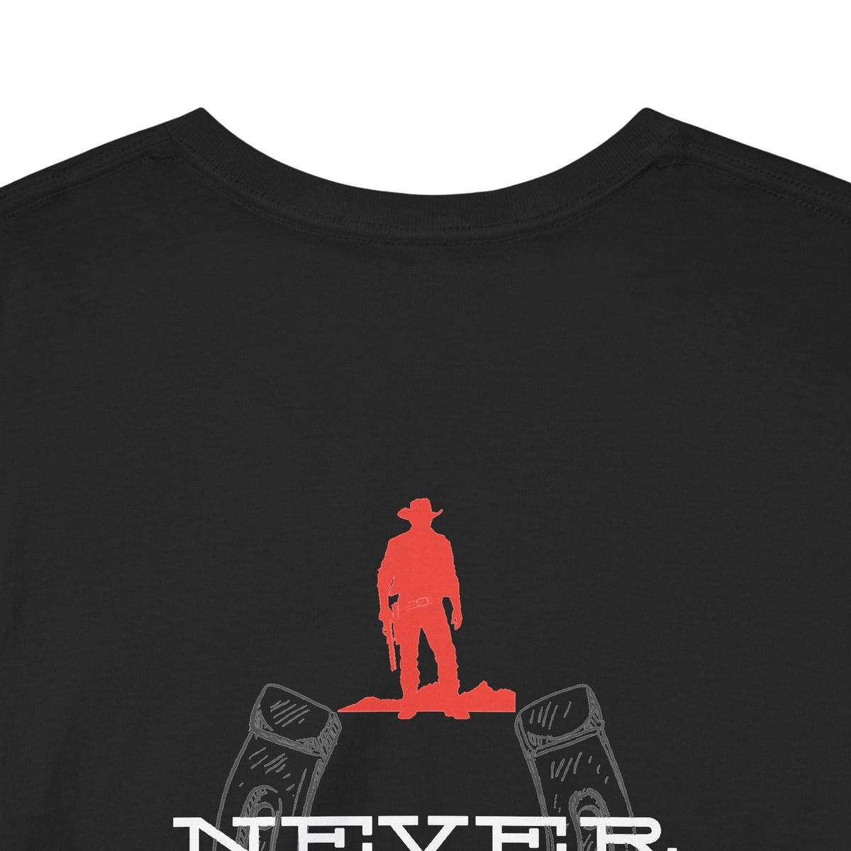 BRAG Never Back Down Original Western T-Shirt