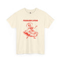 Fearless Living Unisex Loose Fit Skull Dancer T-Shirt White