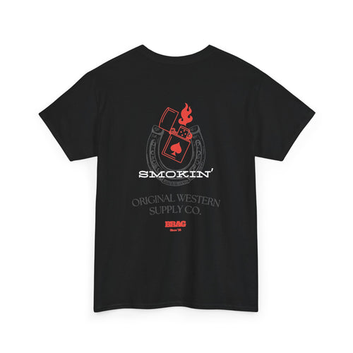BRAG Smokin' Spades Original Western T-Shirt Black